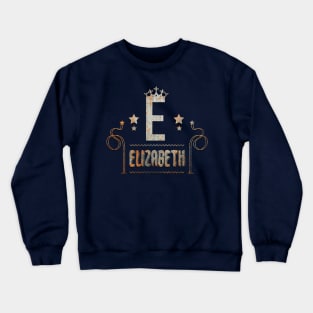 Elizabeth Name style Design Crewneck Sweatshirt